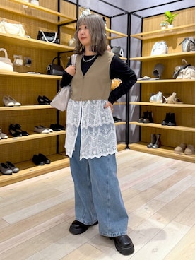 ぴんさん(レディース・153cm)の冬コーディネート