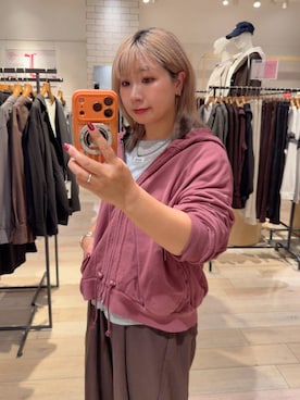 「アイテム（デジタル腕時計、ベージュ系）」を使った、ぴんさん（レディース・153cm）の秋コーディネート