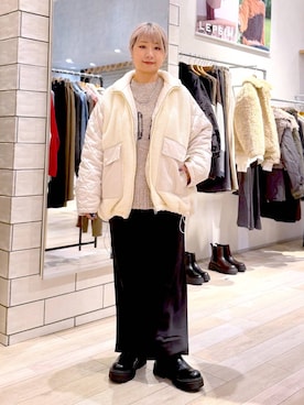 「ウエストゴム」｜ぴんさん（レディース・153cm）の秋コーディネート