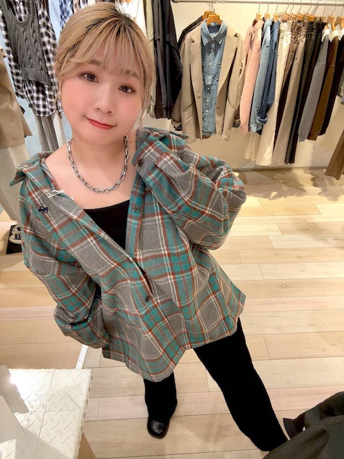 LEPSIM シャギーチェックシャツ グレー レプシィム シャギーチェックシャツ 楽天市場】(W)チェック