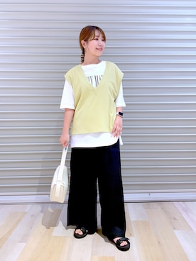 「LEPSIM」｜「アイテム（その他）」を使った、ぴんさん（レディース・153cm）の夏コーディネート