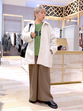 「LEPSIM」｜ぴんさん（レディース・153cm）の冬コーディネート