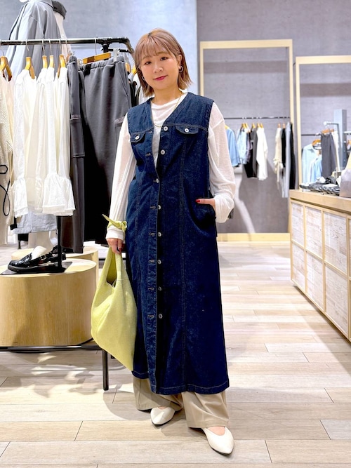 セール】デニムジレワンピース 299923（ワンピース）｜LEPSIM  