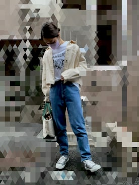 「YECCA VECCA（イェッカヴェッカ）のアイテム（ジャケット/アウター）」を使った、Ran®️Ran2🌵さん（レディース・156cm）の春コーディネート