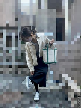 「YECCA VECCA（イェッカヴェッカ）のアイテム（ジャケット/アウター）」を使った、Ran®️Ran2🌵さん（レディース・156cm）の春コーディネート