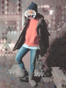 Ran®️Ran2🌵さん（レディース・156cm）の冬コーディネート