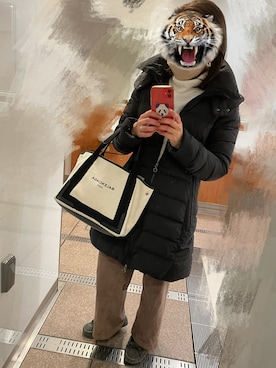 「BALENCIAGA」｜「アイテム（モカシン/デッキシューズ）」を使った、Ran®️Ran2🌵さん（レディース・156cm）の冬コーディネート