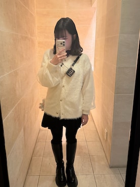 「Meiru（メイル）のアイテム」を使った、あやたまさん（レディース・157cm）の冬コーディネート