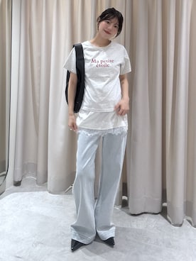 「FREE'S MART（フリーズマート）のアイテム（トップス）」を使った、𝐑𝐈𝐎さん（レディース・163cm）の春コーディネート