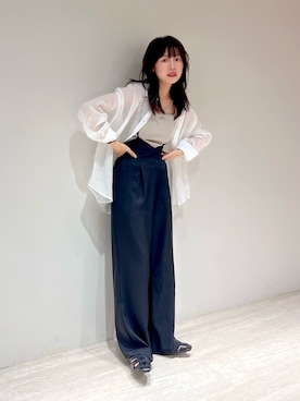 「FREE'S MART（フリーズマート）のアイテム（オールインワン・サロペット）」を使った、𝐑𝐈𝐎さん（レディース・163cm）の夏コーディネート