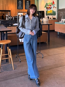 「FREE'S MART（フリーズマート）のアイテム」を使った、𝐑𝐈𝐎さん（レディース・163cm）の冬コーディネート