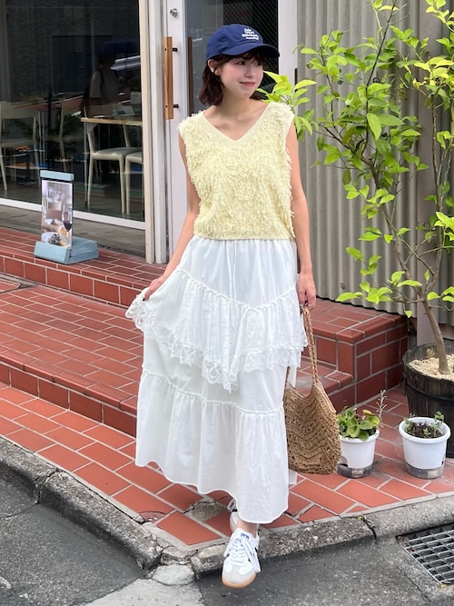 ORME プリーツ コットン スカート JOURNAL STANDARD｜コットンボイルクリンクルプリーツスカート