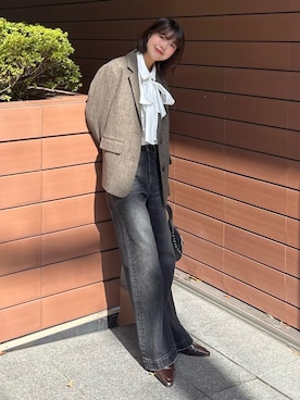 「FREE'S MART（フリーズマート）のアイテム」を使った、𝐑𝐈𝐎さん（レディース・163cm）の秋コーディネート