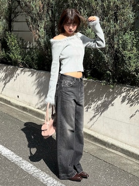 「アイテム（パンツ）」を使った、𝐑𝐈𝐎さん（レディース・163cm）の秋コーディネート