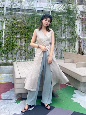 𝐑𝐈𝐎さん（レディース・163cm）の夏コーディネート