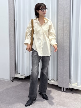 「アイテム（パンツ）」を使った、𝐑𝐈𝐎さん（レディース・163cm）の秋コーディネート