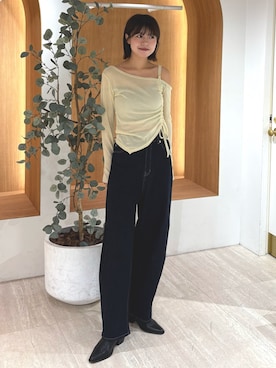 「FREE'S MART（フリーズマート）のアイテム」を使った、𝐑𝐈𝐎さん（レディース・163cm）の秋コーディネート