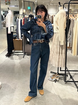 「FREE'S MART（フリーズマート）のアイテム」を使った、𝐑𝐈𝐎さん（レディース・163cm）の冬コーディネート