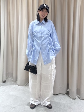 「FREE'S MART（フリーズマート）のアイテム（パンツ）」を使った、𝐑𝐈𝐎さん（レディース・163cm）の春コーディネート