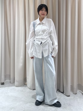 「FREE'S MART（フリーズマート）のアイテム（パンツ）」を使った、𝐑𝐈𝐎さん（レディース・163cm）の春コーディネート