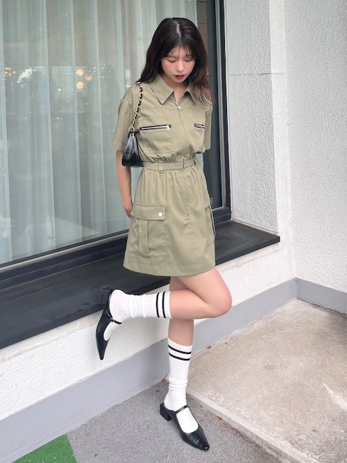 カーゴワンピース (ホワイト) – muta Online Store