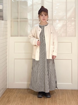 「35周年」｜Misaki Makiさん（レディース・149cm）の冬コーディネート