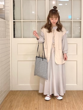 Misaki Makiさん（レディース・149cm）の春コーディネート