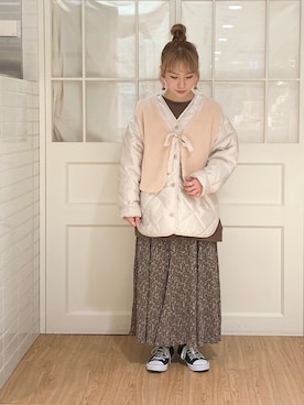 Misaki Makiさん(レディース・149cm)の冬コーディネート