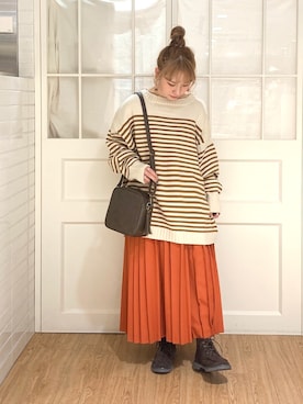 Misaki Makiさん（レディース・149cm）の冬コーディネート