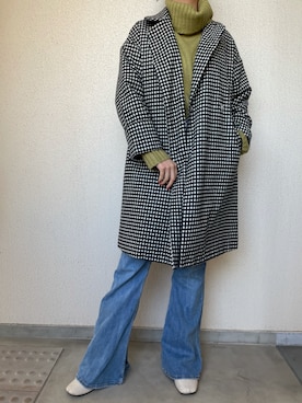 「BACK NUMBER（バックナンバー）のアイテム（トレンチコート）」を使った、アカネさん（レディース・168cm）の冬コーディネート