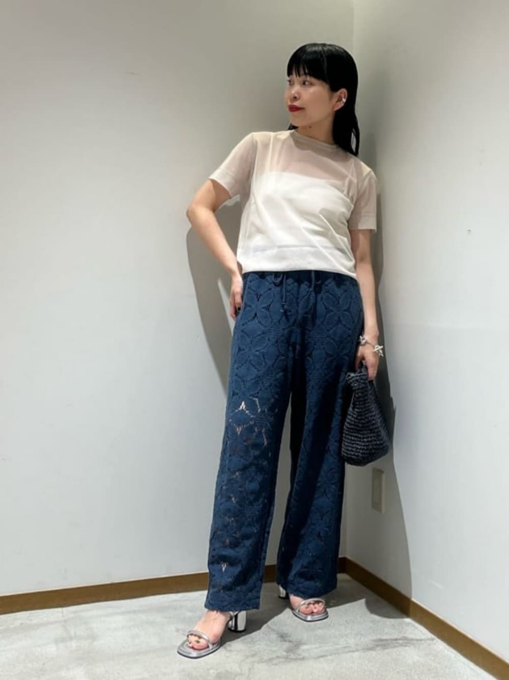 BEAUTY&YOUTH コットンナイロンレースパンツ　ビューティ＆ユース BEAUTY&YOUTH UNITED ARROWS（ビューティーアンドユース