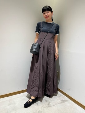 「BEAUTY&YOUTH UNITED ARROWS（ビューティーアンドユースユナイテッドアローズ）のアイテム（ワンピース）」を使った、川添（kawazoe）さん（レディース・158cm）の秋コーディネート