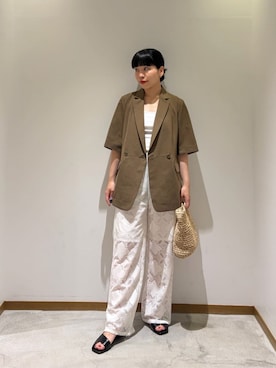 川添（kawazoe）さん（レディース・158cm）の夏コーディネート