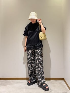 川添(kawazoe)さん(レディース・158cm)の夏コーディネート