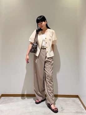 川添（kawazoe）さん（レディース・158cm）の夏コーディネート