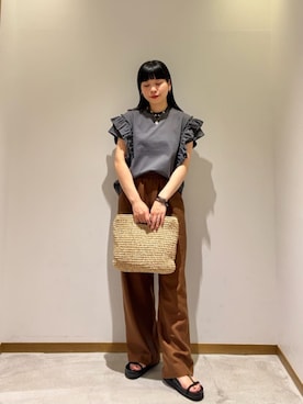 川添（kawazoe）さん（レディース・158cm）の夏コーディネート