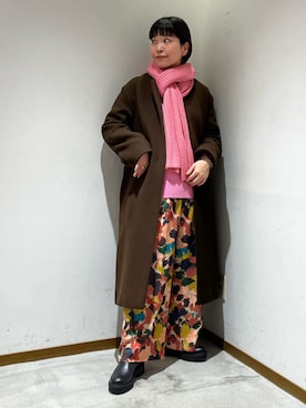 川添（kawazoe）さん（レディース・158cm）の冬コーディネート