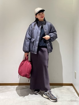 「OLEND（オレンド）のアイテム」を使った、川添（kawazoe）さん（レディース・158cm）の冬コーディネート