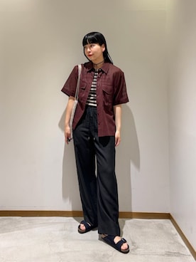 川添(kawazoe)さん(レディース・158cm)の夏コーディネート