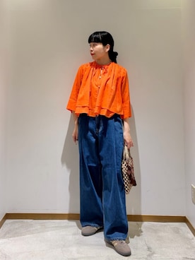 川添（kawazoe）さん（レディース・158cm）の春コーディネート