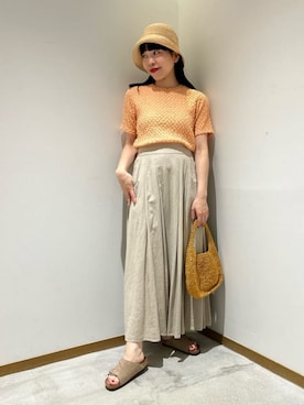 「ブルべ夏」｜川添（kawazoe）さん（レディース・158cm）の夏コーディネート