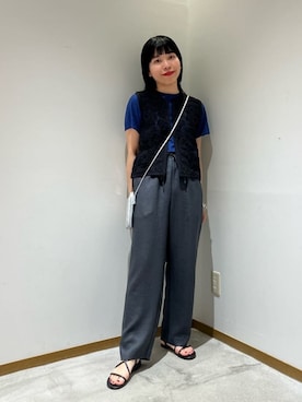 「ブルべ冬」｜「アイテム（財布/小物）」を使った、川添（kawazoe）さん（レディース・158cm）の夏コーディネート