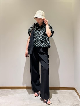 川添(kawazoe)さん(レディース・158cm)の夏コーディネート