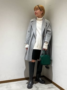 「BEAUTY&YOUTH UNITED ARROWS（ビューティーアンドユースユナイテッドアローズ）のアイテム（ボストンバッグ）」を使った、川添（kawazoe）さん（レディース・158cm）の秋コーディネート