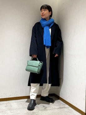 川添(kawazoe)さん(レディース・158cm)の冬コーディネート