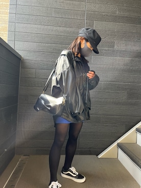 「ピクニック」｜「アイテム（その他アウター）」を使った、‎みんとさん（レディース・149cm）の春コーディネート