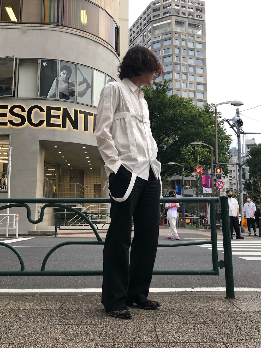 LAD MUSICIAN ブラック スラックス LAD MUSICIAN [ラッドミュージシャン] ESTER SERGE FLARE SLACKS