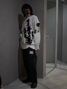 「TAKAHIROMIYASHITATheSoloIst.（タカヒロミヤシタザソロイスト）のアイテム（トップス）」を使った、Azuma Yuhoさん（メンズ・178cm）の春コーディネート