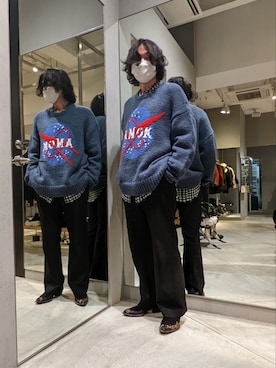 「amok（アモク）のアイテム」を使った、Azuma Yuhoさん（メンズ・178cm）の秋コーディネート