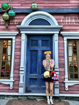 「アイテム（デニムスカート）」を使った、yuzuさん（レディース・168cm・20代）の秋コーディネート